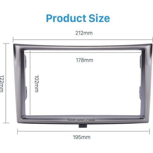 Seicane 173*98/178*100/178*102mm 2 Din Car Radio Fascia Dash Mount Plate Frame for 2010+ Subaru Legacy DVD Stereo Trim Panel