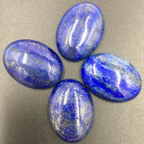 Free shipping Fashion Jewelry 22x30mm Lapis Lazuli Oval Cabochon CAB No Hole/drilled Wholesale 4pcs MC8467