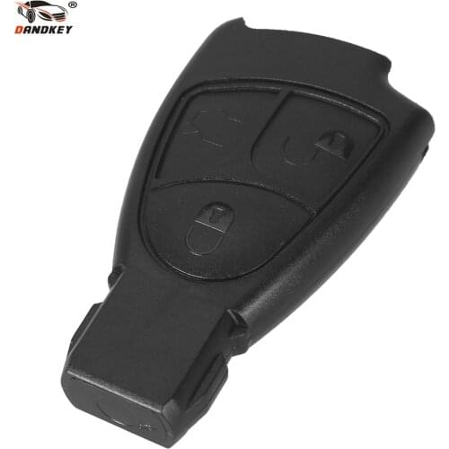 DANDKEY 3 Buttons Remote Key Fob Case Cover For Mercedes Benz B C E ML S CLK CL C180 1998-2004 W202 Replacements