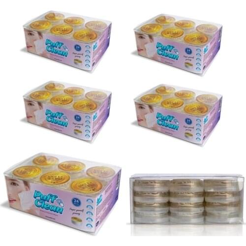 Pufai Puff Clean Makeup Remover Wipes 120 Capsules 5 Boxes