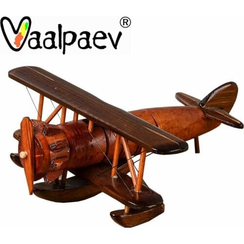 Wood Airplane Model Aircraft Spacecraft Retro Wooden Collection Decoration For Desk Office Home Crafts Gift Adults Kids Toys