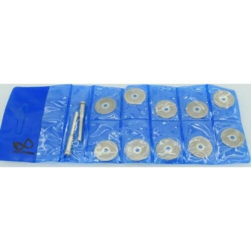 10PCS 25MM Diamond Cut Off Wheel Coated Disc Blade Mandrel Arbor for Dremel