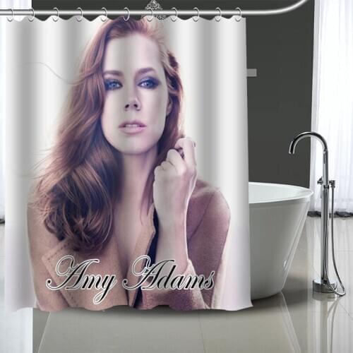Hot Sale Amy Adams Custom Pattern Polyester Bath curtain Waterproof Shower Curtains DIY Bath Screen Printed Curtain for Bathroom