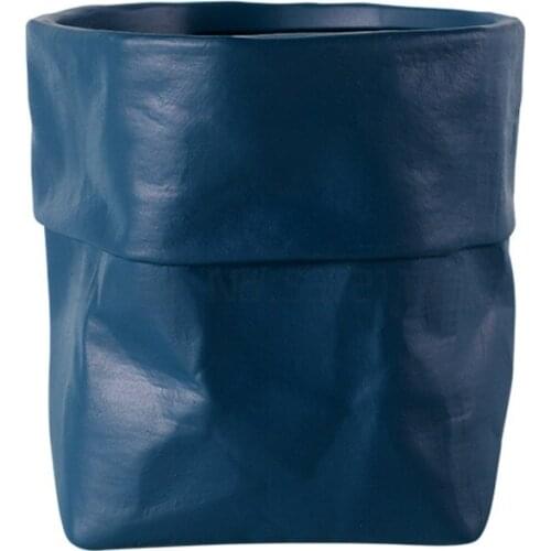 Nordic ceramic kraft paper bag flowerpot green plant potted plant creative personality household pineapple succulent cactus