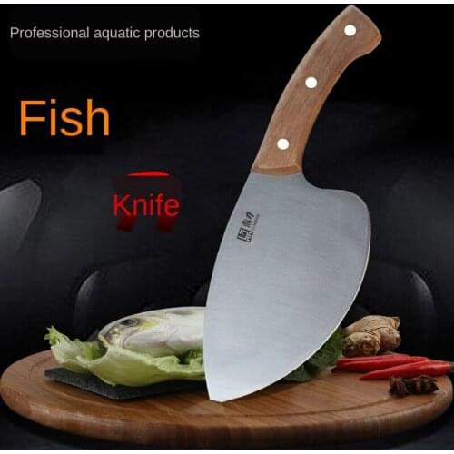 Fishing Butcher Knife Meat Cleaver Seafood Market Aquatic Fish Knife Professional Tool Cooking Kitchen Knife Sharp Slaughter