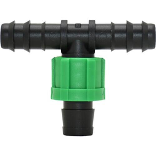 Garden hose 12 to 16mm drip tape tee water splitter 16mm irrigation drip tape 3-way tee splitter Connector 50Pcs
