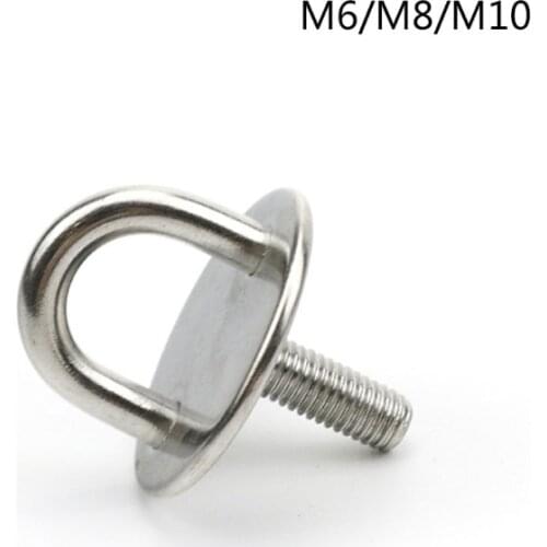 Staple Ring Hook Heavy Duty Pad Eye Plate U-Shaped Heavy Duty Ceiling Mount Hanger for Marine Boat Accessories