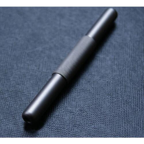 1PC Scrub Titanium Alloy TA2 Custom Models High-quality Compact Lightweight Smoke Tube Player Snuff Pipette EDC Pocket Tool