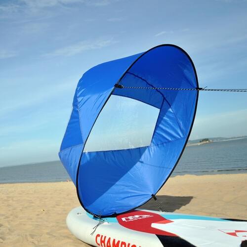 Hot 42"/108 cm Kayak Boat Wind Paddle Sailing Kit Popup Board Sail Rowing Downwind Boat Windpaddle with Clear Window 4 Colors