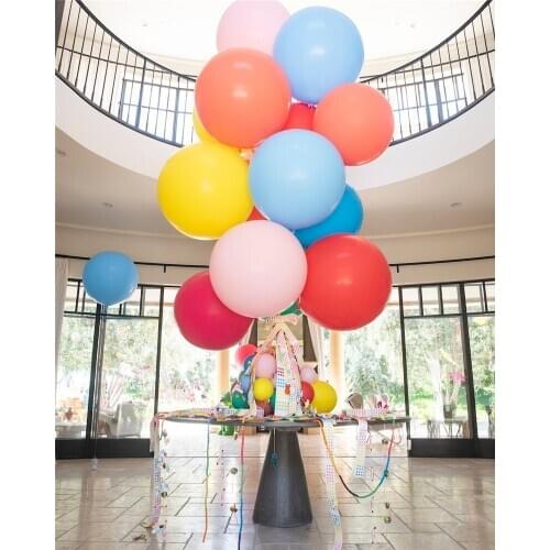 1PC 36inch Macaroon Pastel Balloon Latex Balloons Colorful Peach Blue Globos Wedding 1st Birthday Baby Shower Party Decorations