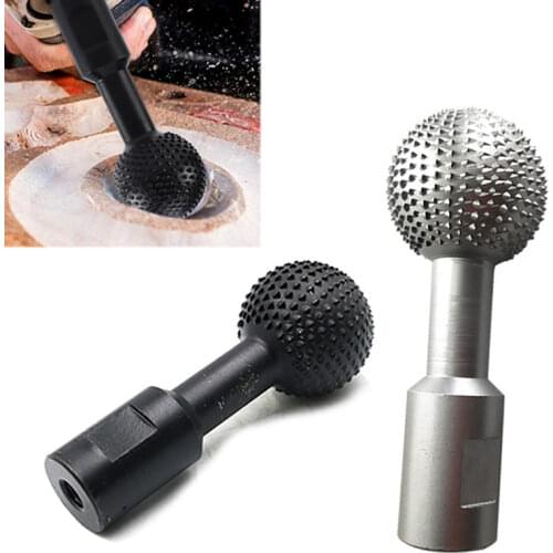 10/14mm Spherical Wood Carving Groove Head Rotary File Wood Carving Polishing Engraving Drilling Bit for 100-125mm Angle Grinder
