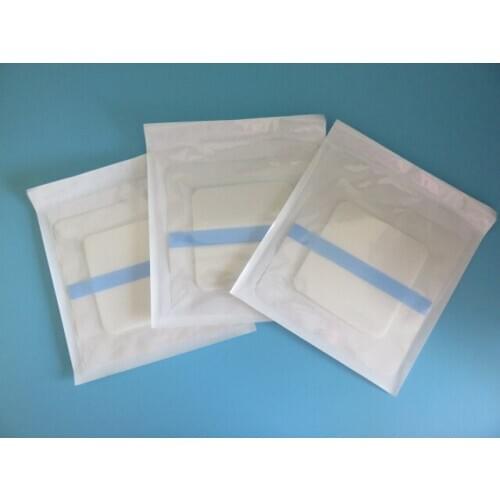 10pcs 15cm*15cm medical adhesive polymer foam dressing pu film dressing bedsore tire burn dressing ranch wound care supplies