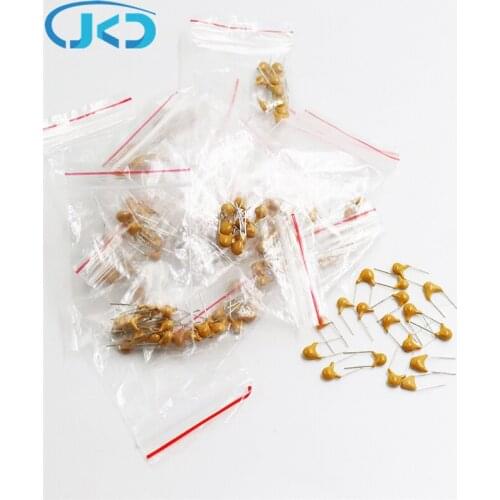 18values*10pcs =180pcs Monolithic Ceramic Capacitor 20pF~1uF,ceramic capacitor Assorted Kit