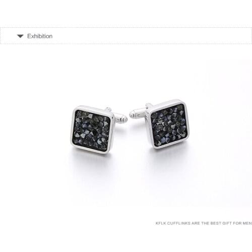 2020 KFLK new high quality mens French shirt crystal Cufflinks Wedding Gift Cufflinks jewelry custom buttons free shipping
