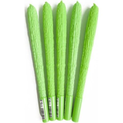 24PCS Creative Soft Silicone Balsam Pear Gel Pens Cute Student Modeling Pen Office Signature Pen