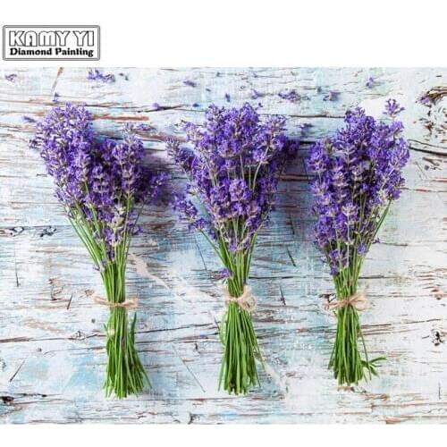 5D DIY Diamond embroidery Cross stitch Lavender Full Square/Round Diamond mosaic Diamond painting decoration HYY