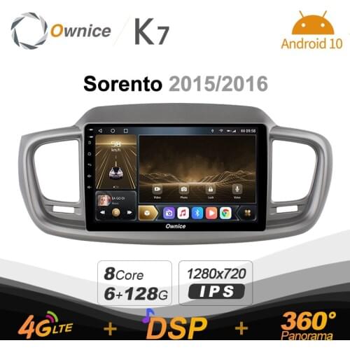 Ownice 6G+128G Android 10.0 Car Radio For Kia Sorento 2015 2016 Car DVD 4G LTE GPS Navi 360 Panorama Audio BT 5.0 Carplay