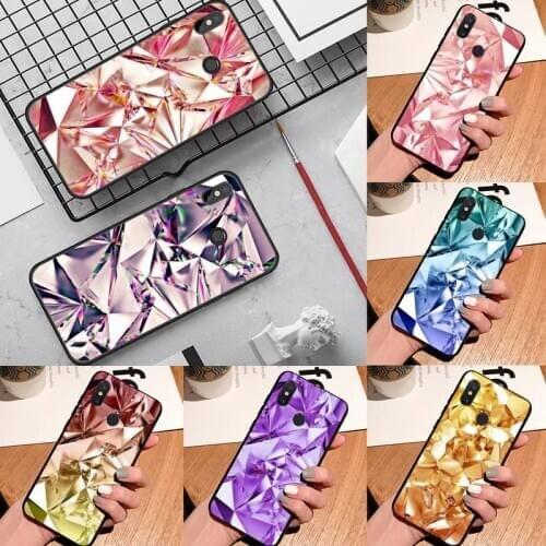 Diamond geometry color Coque Shell Phone Case For Xiaomi Redmi Note 4 4x 5 6 7 8 pro S2 PLUS 6A PRO coque shell funda hull