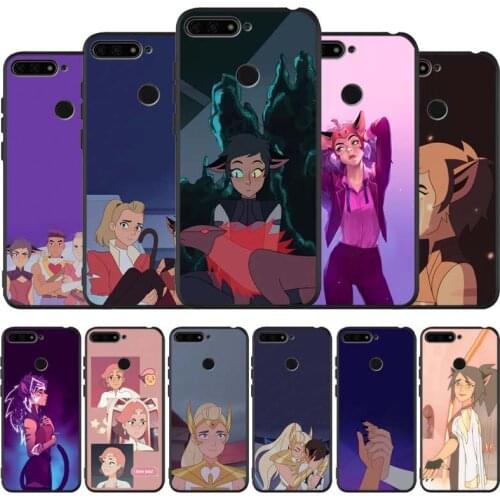 She-Ra and the Princesses black Silicone Phone Case For honor 30 20 Pro 8 8X 9 10 20 Lite Mate 10 20 30 Lite Pro cover