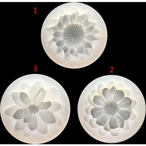 DIY Silicone 3D Flower Moulds Mold Resin Jewelry Pendant Making Tool Crafts New