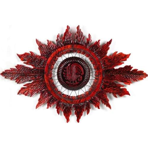 Setting Wall Mahogany Creative Fire Phoenix Wall Decoration Living Room Metope Adornment Pendant Bedroom Wall Hanging Decor