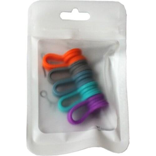 Magnetic Soft Silicone Data Cord Organizer Storage Clips Earphone Wire Ties for Cable Wraps Manage Quick 5
