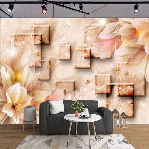 Milofi custom large wallpaper mural 3D fashion vintage floral background wallpaper mural
