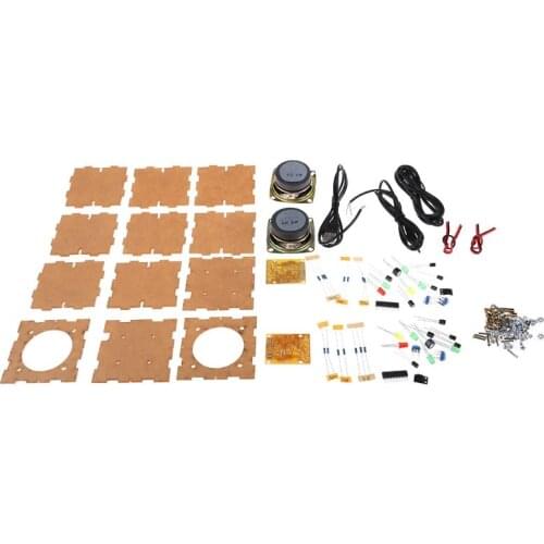 K3NB Mini 3W Speaker Box DIY Kit With Transparent Shell Computer Audio Electronic Components