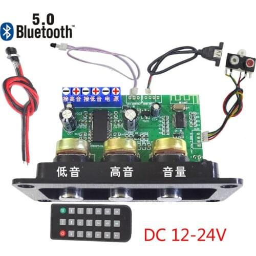 SOTAMIA 30W Bluetooth 5.0 Mono Power Amplifier Subwoofer Board Home Audio Apm AUX USB Sound Speakers Hifi Amplifier DC 12-24V