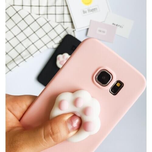 Cute 3D Silicon Squishy Cat Paw Soft Phone Case For Huawei P40 Lite E P20 P30 PRO Mate 40 10 20 30 Case Coque Soft Phone Case