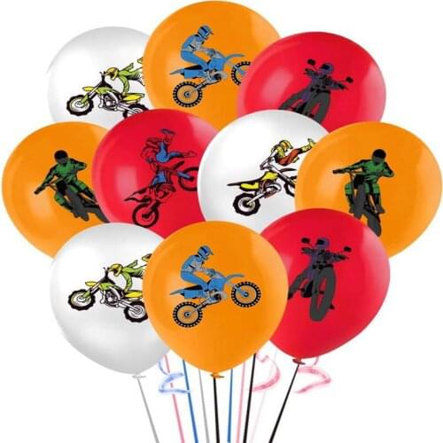 Cross Country Motorcycle Theme Party Balloon Set Birthday Decorations For Baby Shower Toys For Kids Party Supplies