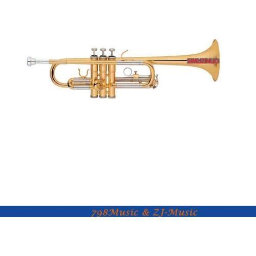 New Lacquer Gold Trumpet C Key With Case
