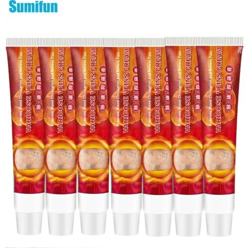 7pcs Sumifun New Varicose Veins Treatment Ointment Medical Plaster Health Care Phlebitis Spider Leg Varicosity Angiitis Creams