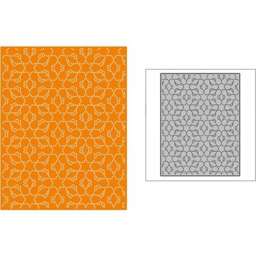 New Spotted Starry Snowflakes Background Plate Craft Embossing Mold 2021 Metal Cutting Dies for Scrapbooking Album Card Making