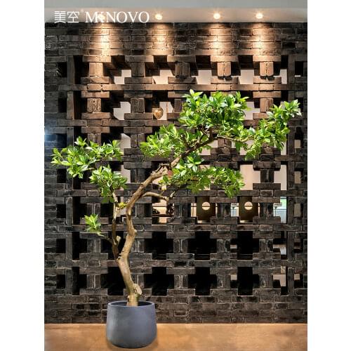 Meikong new product simulation grey tree false tree Jasmine evergreen simulation green plant large landing interior decoration