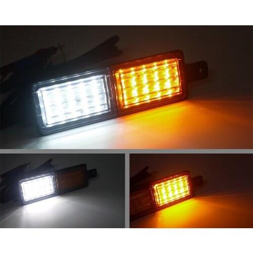 Pair 30 LEDs Front Position Indicator 12V/24V DC Park Light Truck Trailer Side Marker Lamp