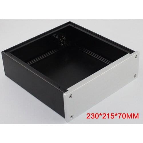 230*215*70MM DIY All Aluminum Power Amplifier Chassis WA35 Headphone Amplifier Case DAC Amplifier Shell Power Supply Enclosure