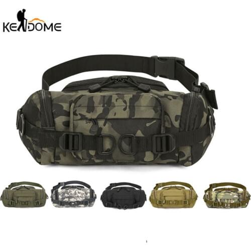 Waist Chest Sling Bag Tactical Miliatry Outdoor Backpack Sports Shoulder Bags Crossbody Camping Hiking Fishing Travel Bag XA256D