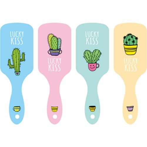 Scalp Massage Comb Anti Static Paddle Brush Hair Styling Tool Cute Women Detangle Hairbrush Curly Hair Wig Detangling Hair Care