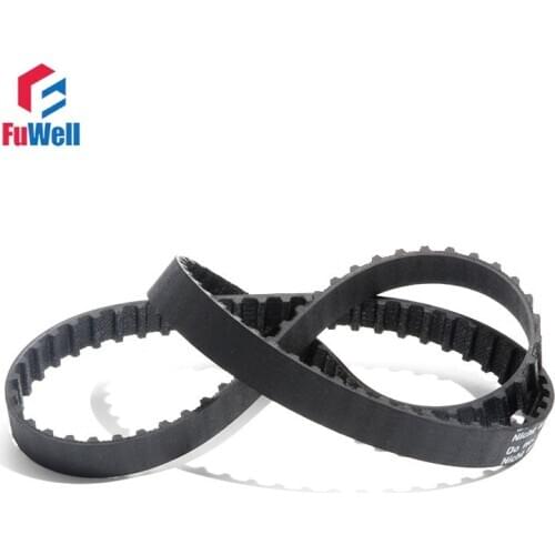 XL Timing Belt 410/420/430/438/440XL 10mm/15mm Belt Width Closed Loop XL Toothed Belt Black Rubber Transmission Belt