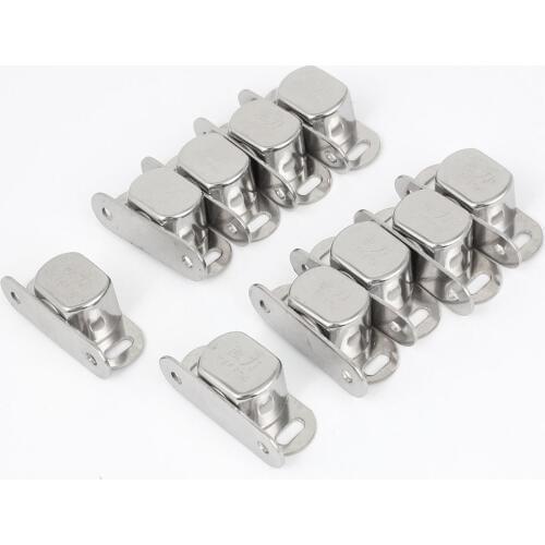 KSOL 10 pcs Silver Metal Single magnet lock for cabinet door cabinet