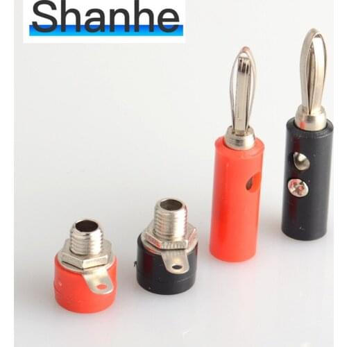 Male and Female 4mm Banana Plug Connector Banana Pin DIY Model Parts