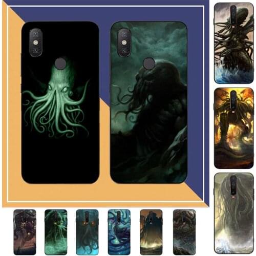 TOPLBPCS Cthulhu Mythos Phone Case for Redmi Note 4 5 6 8 9 pro Max 4X 5A 9S cover