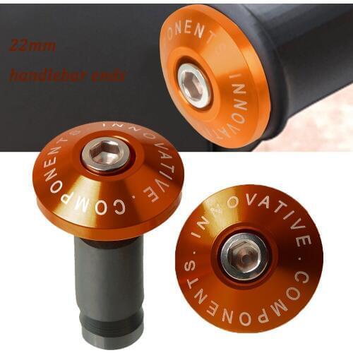 Universal 22mm Aluminum Motorcycle Handlebar Grips Ends Handle Hand Bar Ends Handlebar Caps Handlebars Gear Balanced Plug Slider