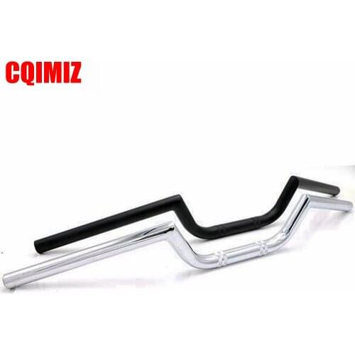 Universal Motorcycle Handlebar Chrome 7/8" 22mm Chopper Cafe Racer Handlebar High-Rise Drag Bar Cruiser Bobber