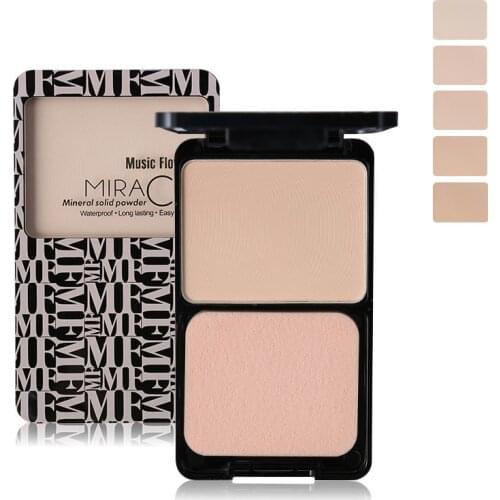 Repair Powder Palette Face Foundation Makeup Concealer Puff Silhouette Compact Dry and Wet Concealer Powder