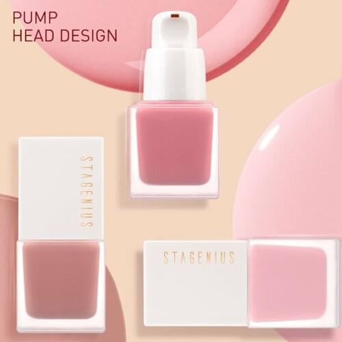 Face Liquid Blusher Repair Silky Blusher Cheek Blush Cream Face Contour Face Makeup Highlighter Bronzer Contour Cream QBMY