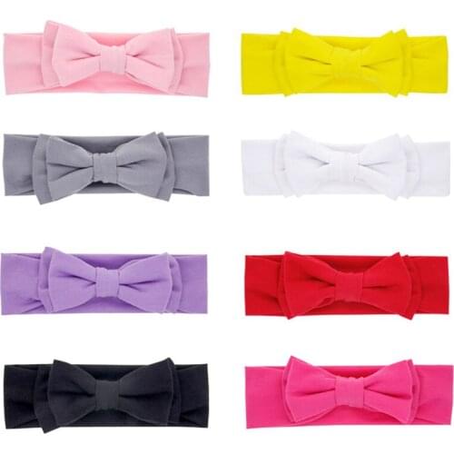 20 pcs/lot , 20*6 cm Hot sale Childrens double bow knot head with bow knot rabbit ears girl head wear accessories