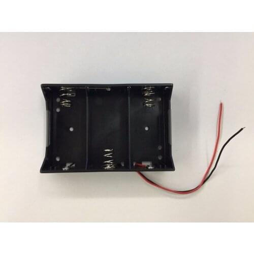 3 Pack D Size Battery Case Holder 3 x 1.5V Battery Storage Box with wire