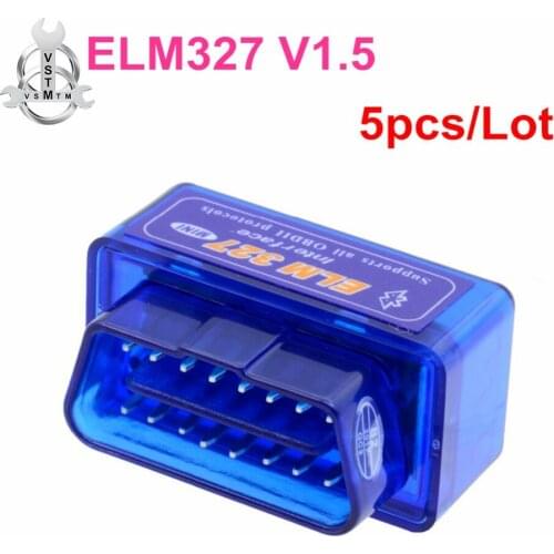 5pcs/lot Full Chip 25K80 Super Mini ELM 327 WIFI V1.5 OBD2 Auto Code Scanner On Android ELM327 For All OBD II Protocol